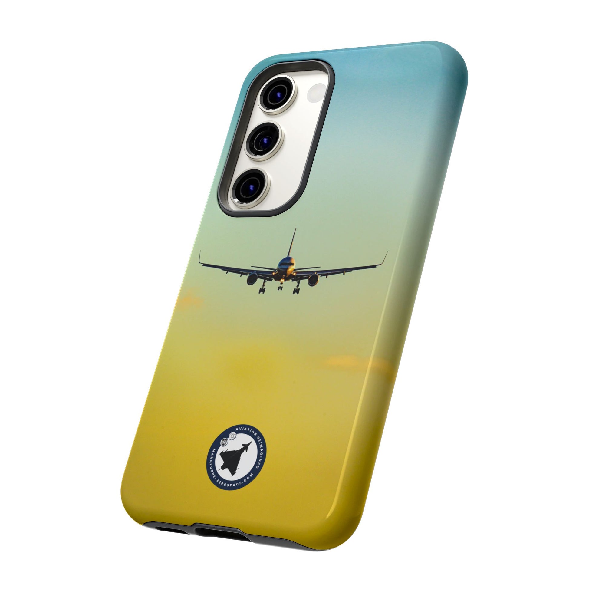 Shockproof Samsung Phone Case – Featuring United Airlines Boeing 757