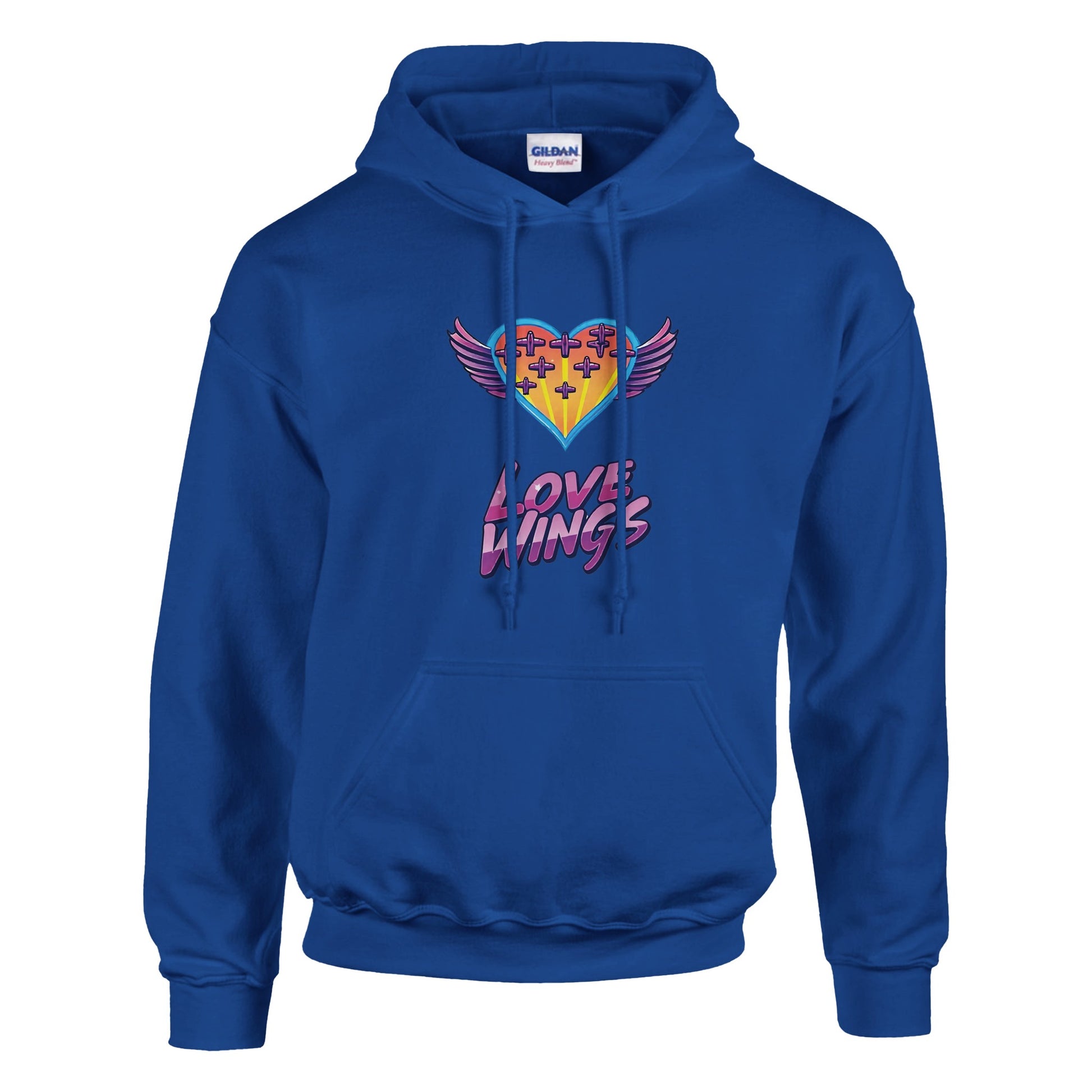Love Wings Retro Style Unisex T-Shirt – Aviation-Themed Apparel
