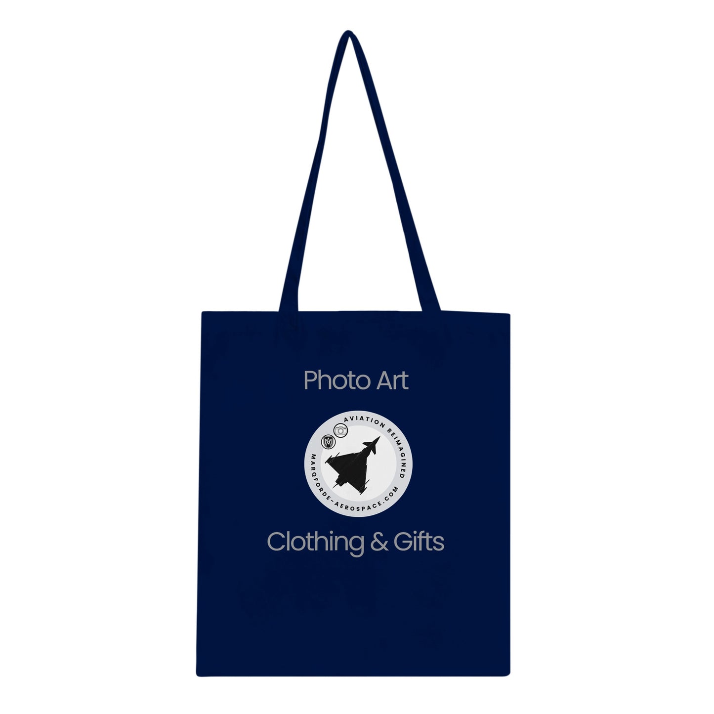 High-Quality Dark Tote Bag for Aviation Enthusiasts & Photographers