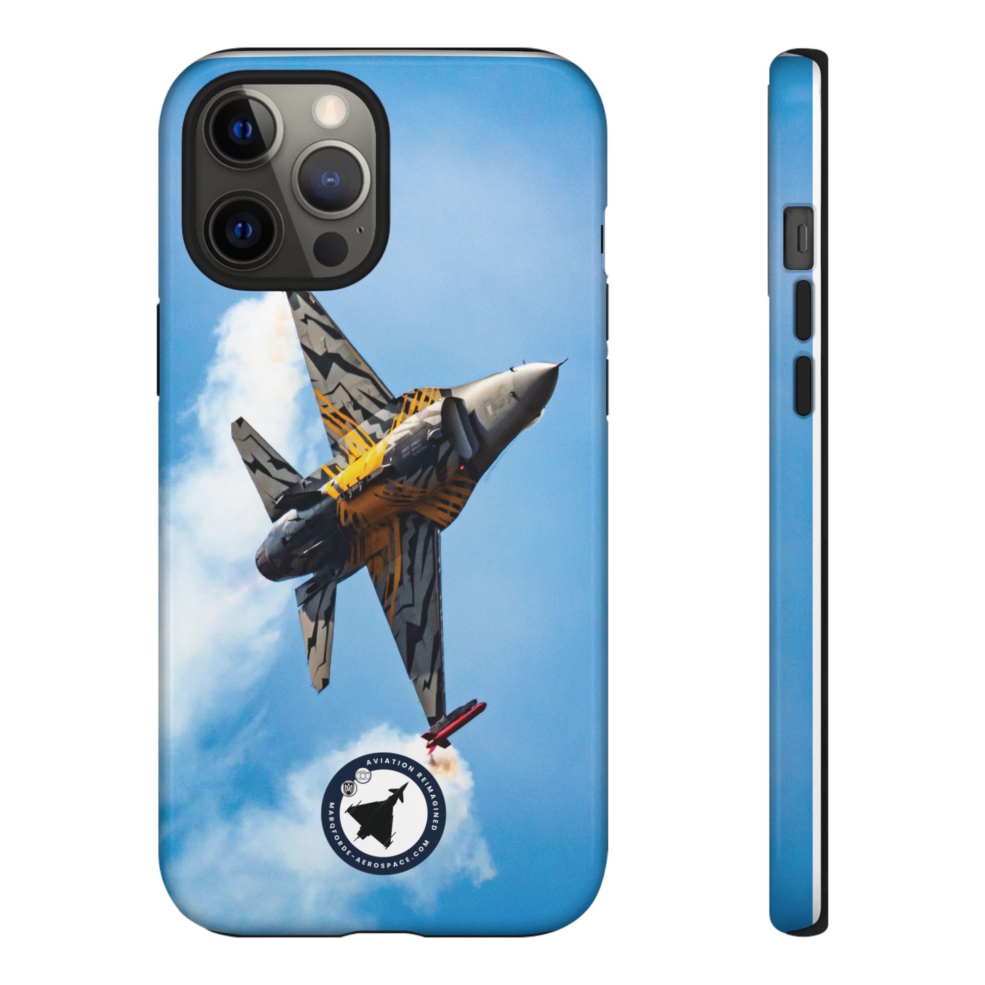 Fighter Jet iPhone Case Featuring F-16 Viper V4 in Action