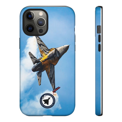 Fighter Jet iPhone Case Featuring F-16 Viper V4 in Action