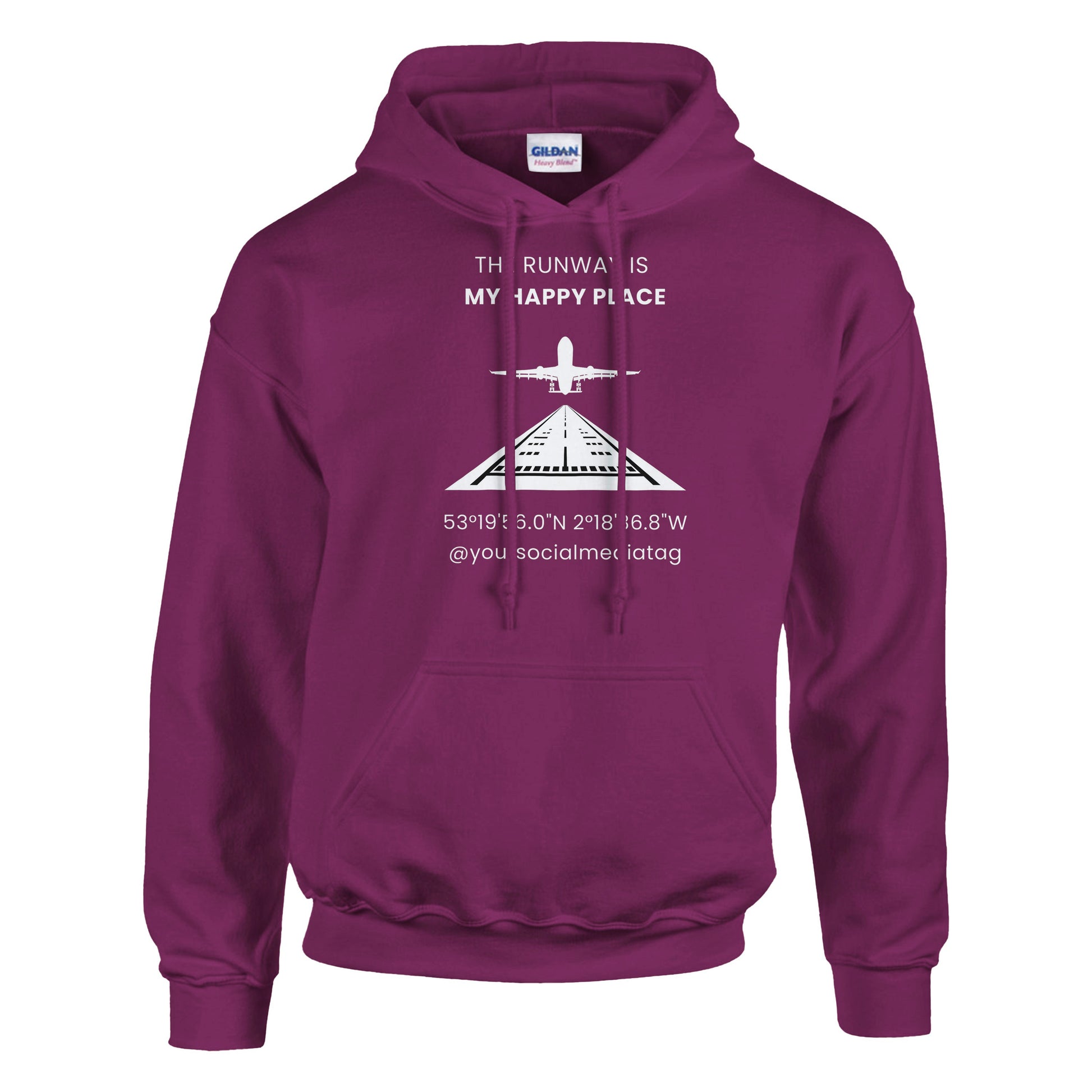 Stylish The Runway Is My Happy Place T-Shirt – Ideal for Aviation Enthusiasts