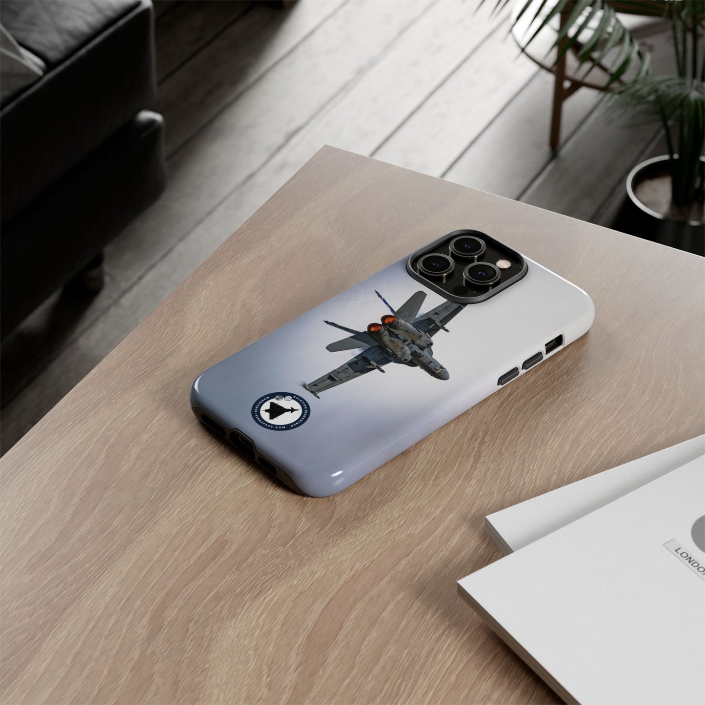 Extreme Close-Up of Finnish F-18 Hornet – Military Aviation iPhone Case