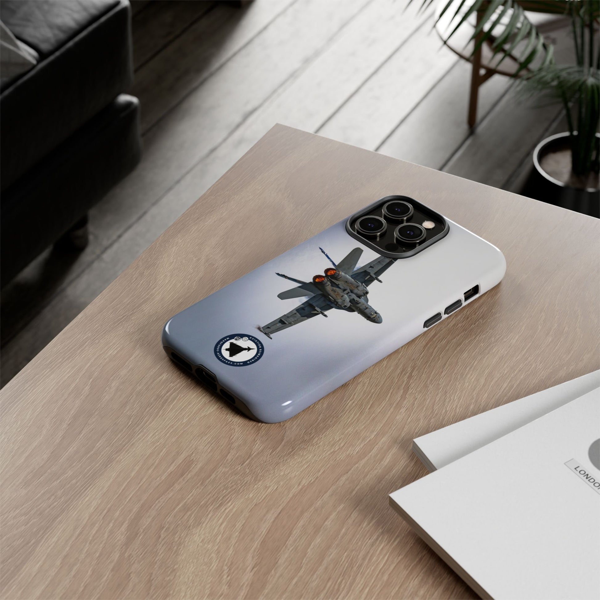 Extreme Close-Up of Finnish F-18 Hornet – Military Aviation iPhone Case