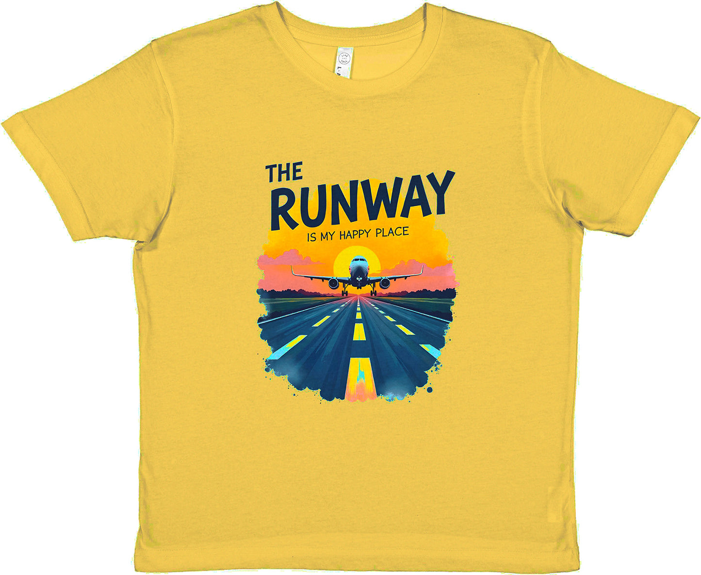 Soft Cotton The Runway Is My Happy Place T-Shirt – Comfortable Fit
