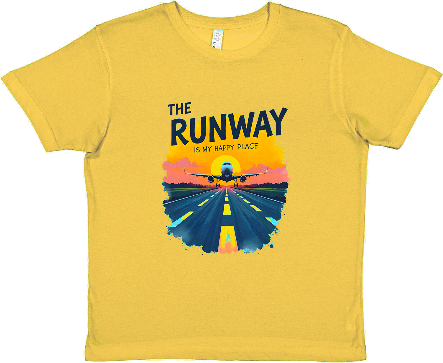 Soft Cotton The Runway Is My Happy Place T-Shirt – Comfortable Fit