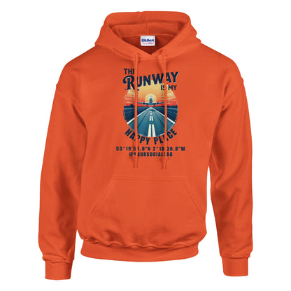 The Runway Is My Happy Place Unisex T-Shirt – Aviation Enthusiast Apparel