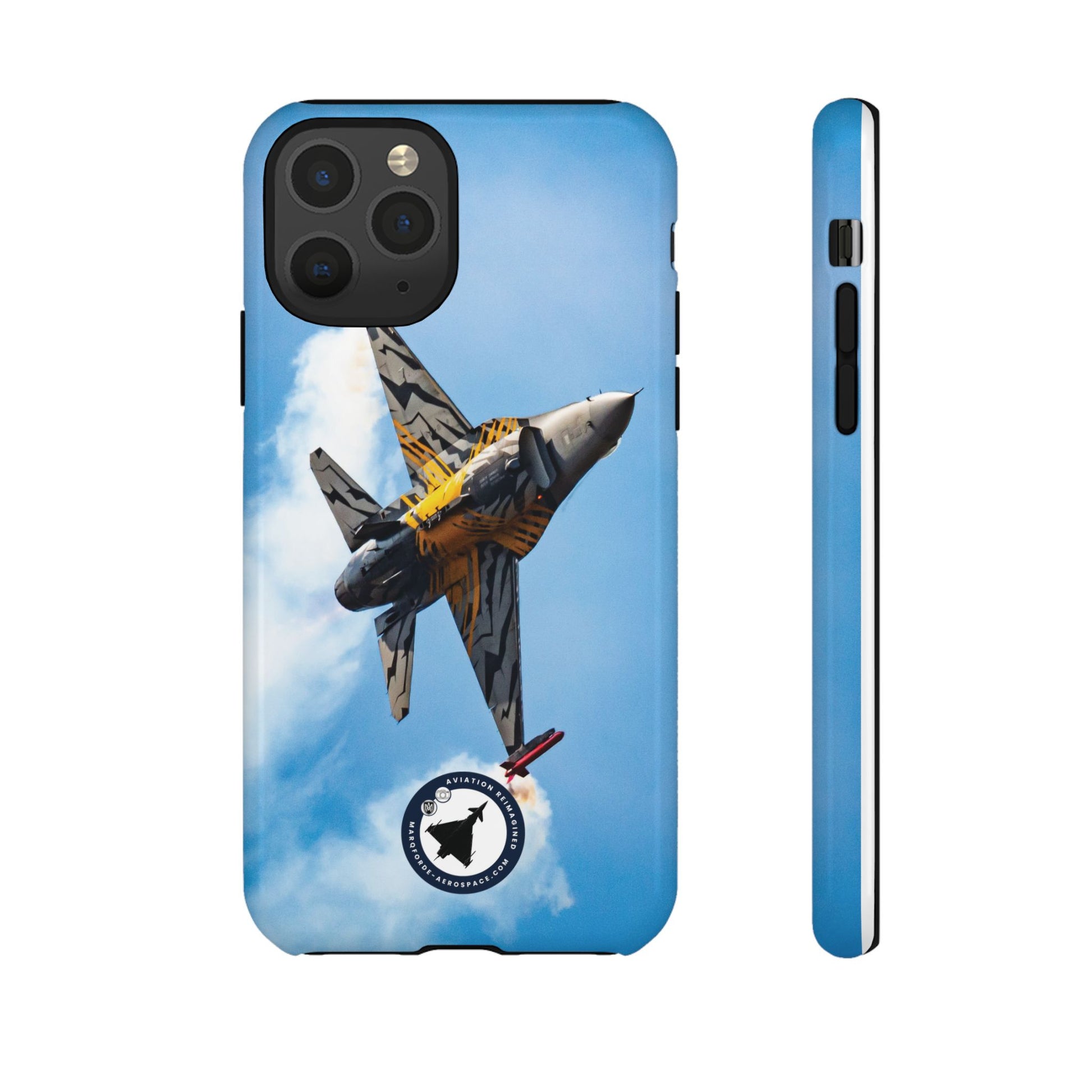 Side Angle of F-16 Viper V4 iPhone Case – Sleek & Strong