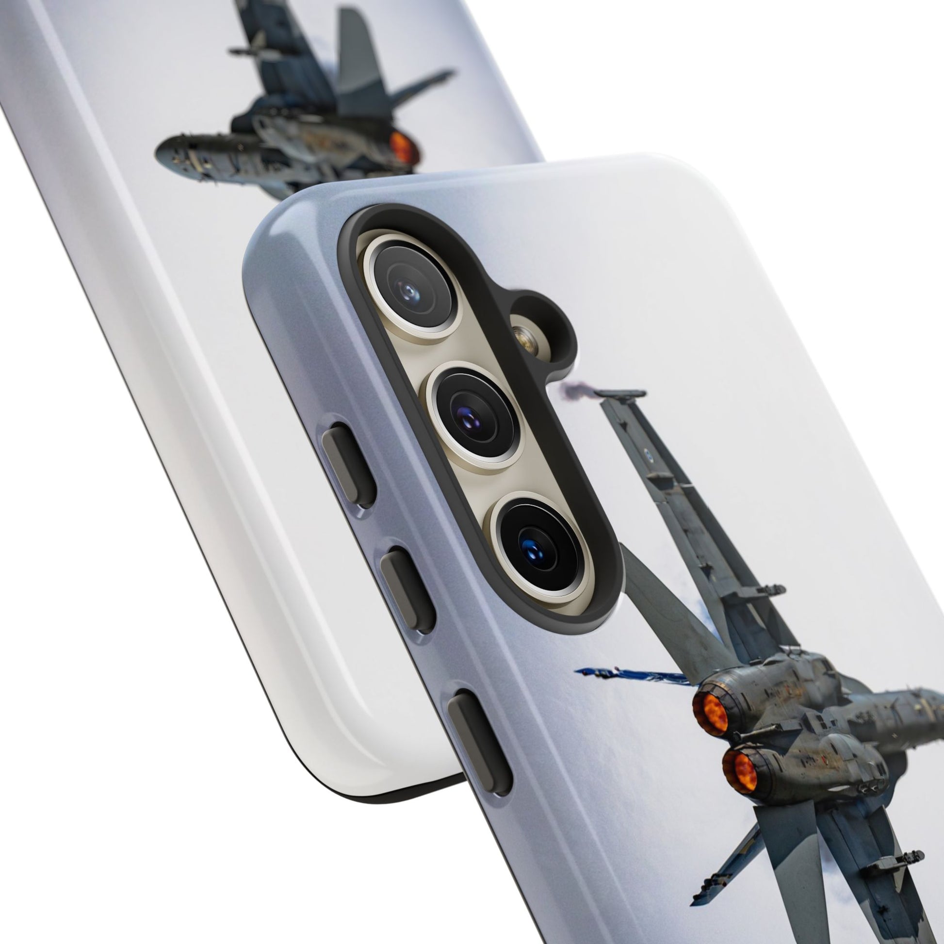 Military-Grade Samsung Cover – Featuring the Finnish F-18 Hornet Fighter Jet