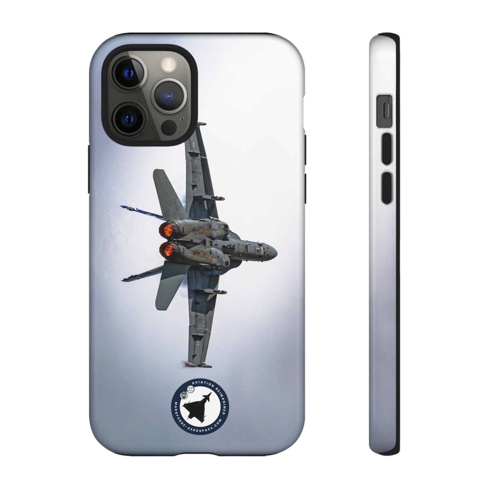 Side View of Finnish F-18 Hornet Jet – Sleek iPhone Tough Case