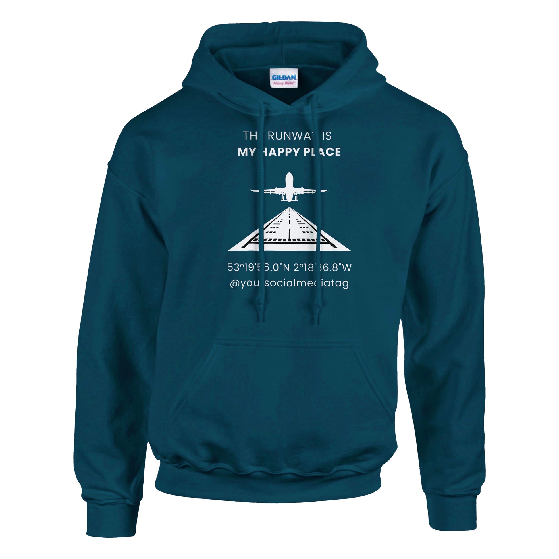 Aviation-Themed T-Shirt – The Runway Is My Happy Place Fun Design