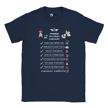 Premium Quality Married to a Pilot Tee – Soft & Comfortable Fit