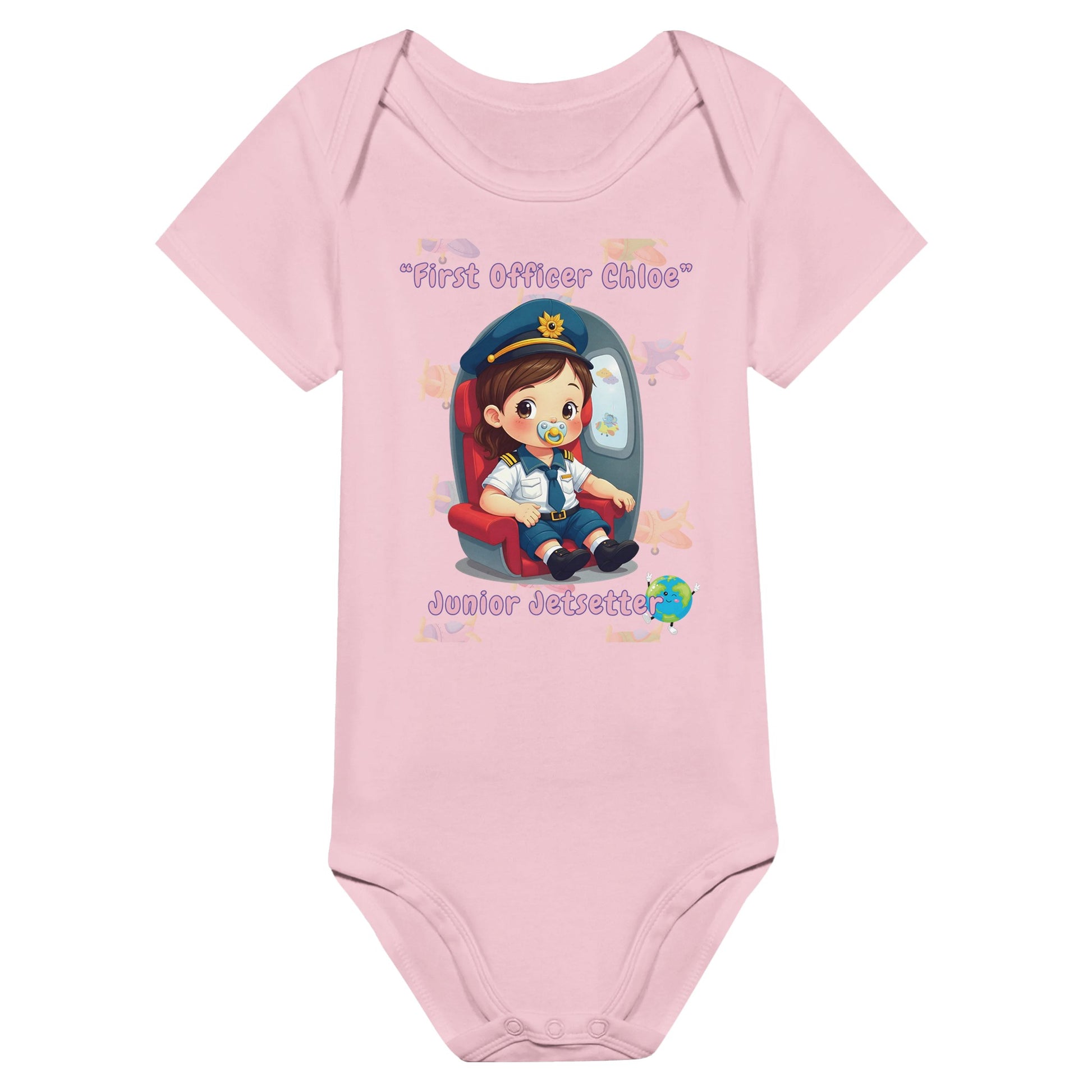 Aviation Baby Bodysuit – Perfect Gift for Newborn Girls