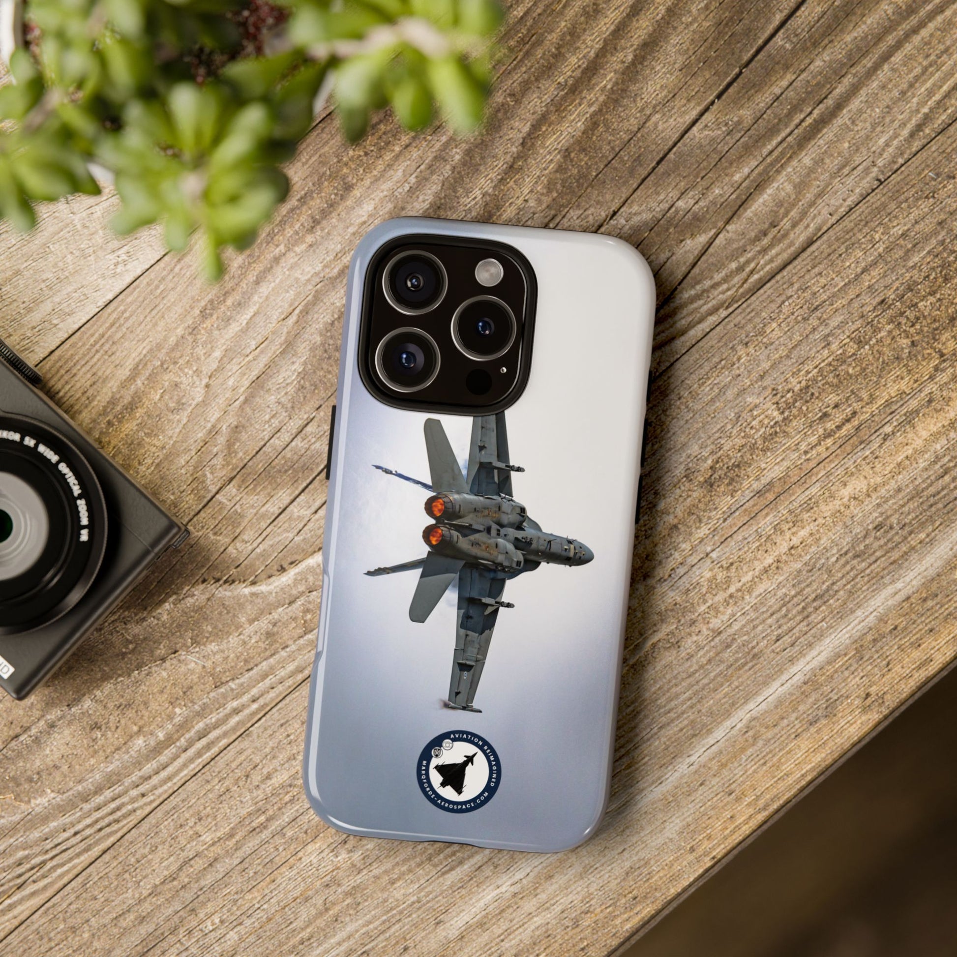 Close-Up of Finnish F-18 Hornet Flight Path – iPhone Tough Case Design