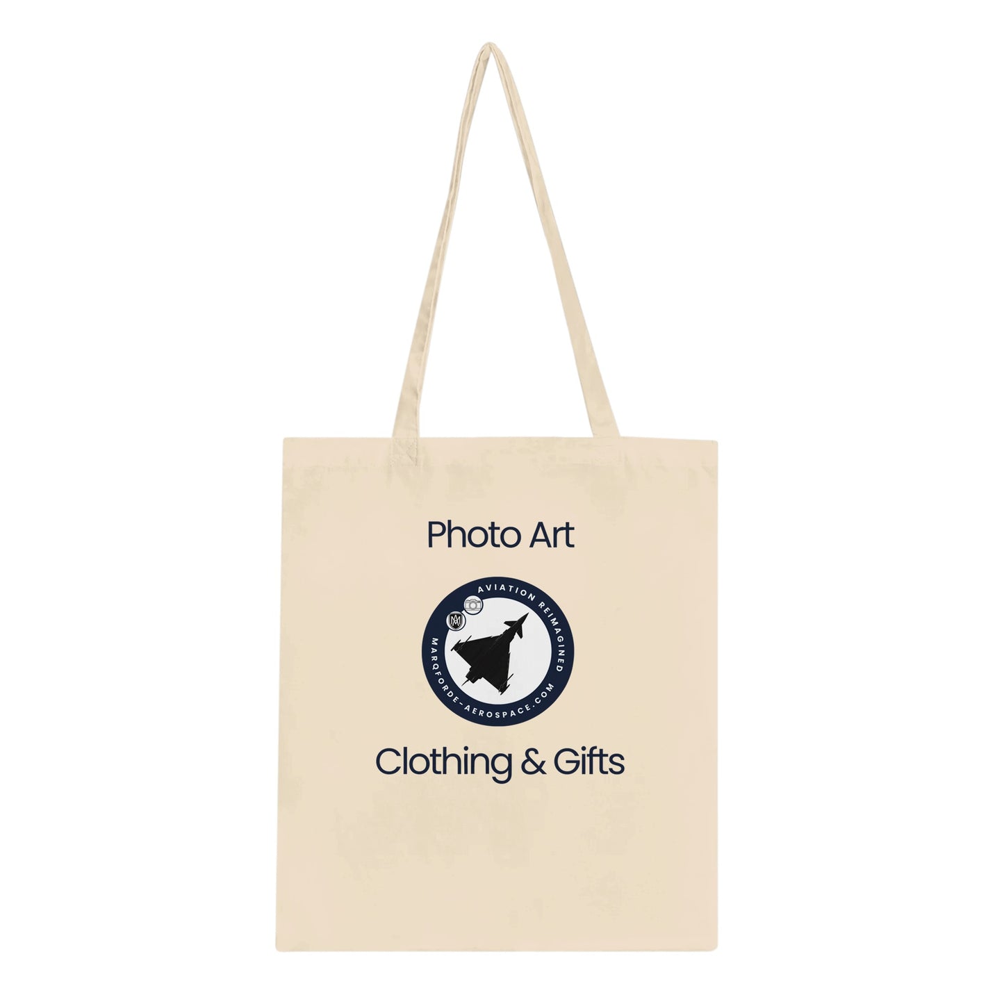 Light-Coloured Aviation Tote Bag with Catching Airshows Not Feelings Text