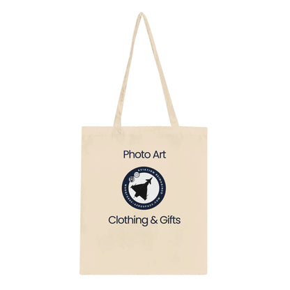 Light-Coloured Aviation Tote Bag with Catching Airshows Not Feelings Text