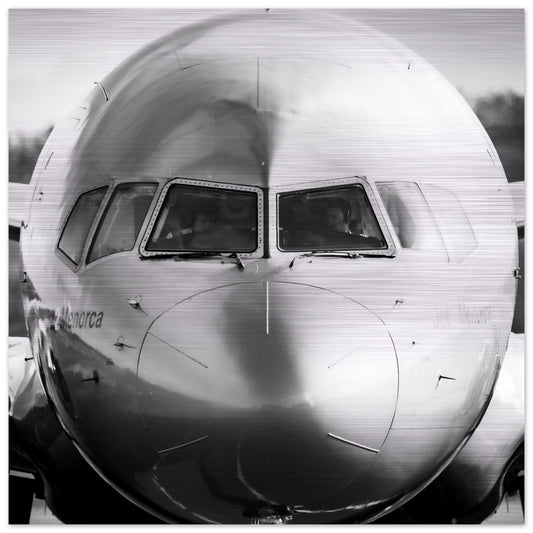 Jet2 Boeing 757 Brushed Aluminum Print – Sleek Aviation Wall Art