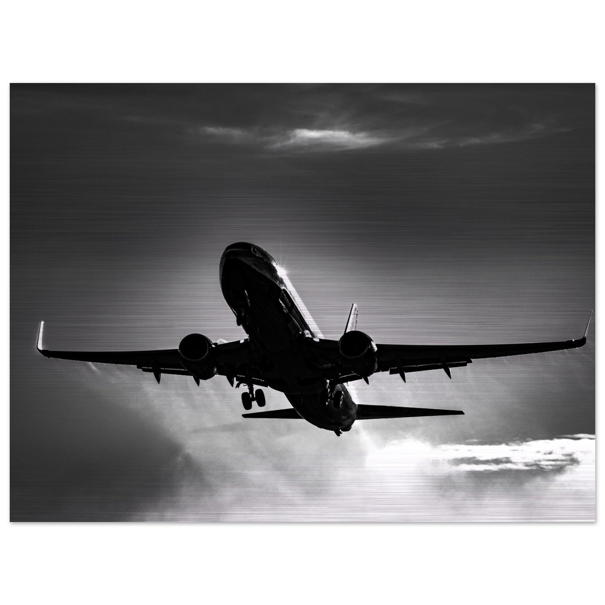 Jet2 Boeing 737 Print – Stylish & Modern Brushed Aluminium Finish