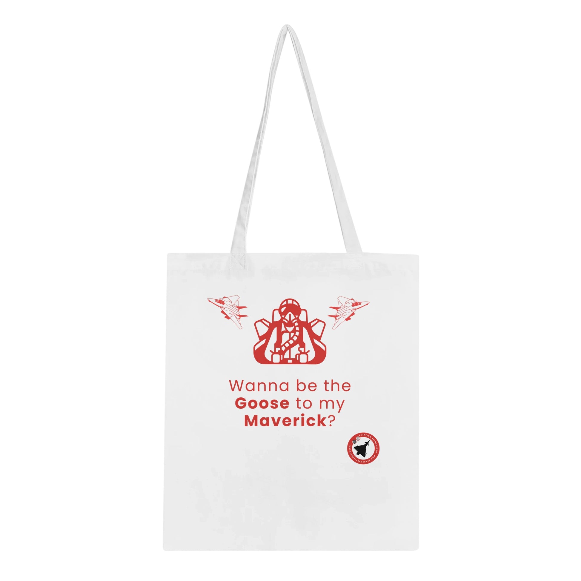 Casual Aviation-Themed Tote – Goose To My Maverick Light Colourway