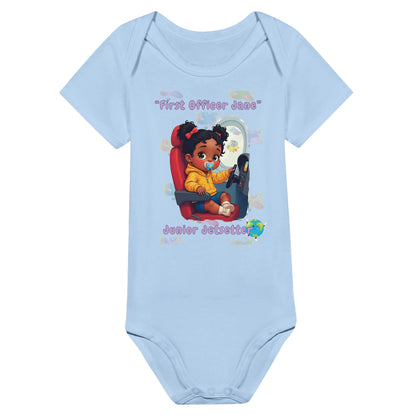 Soft Cotton Junior Jetsetter Bodysuit – Ideal for Aviation Families