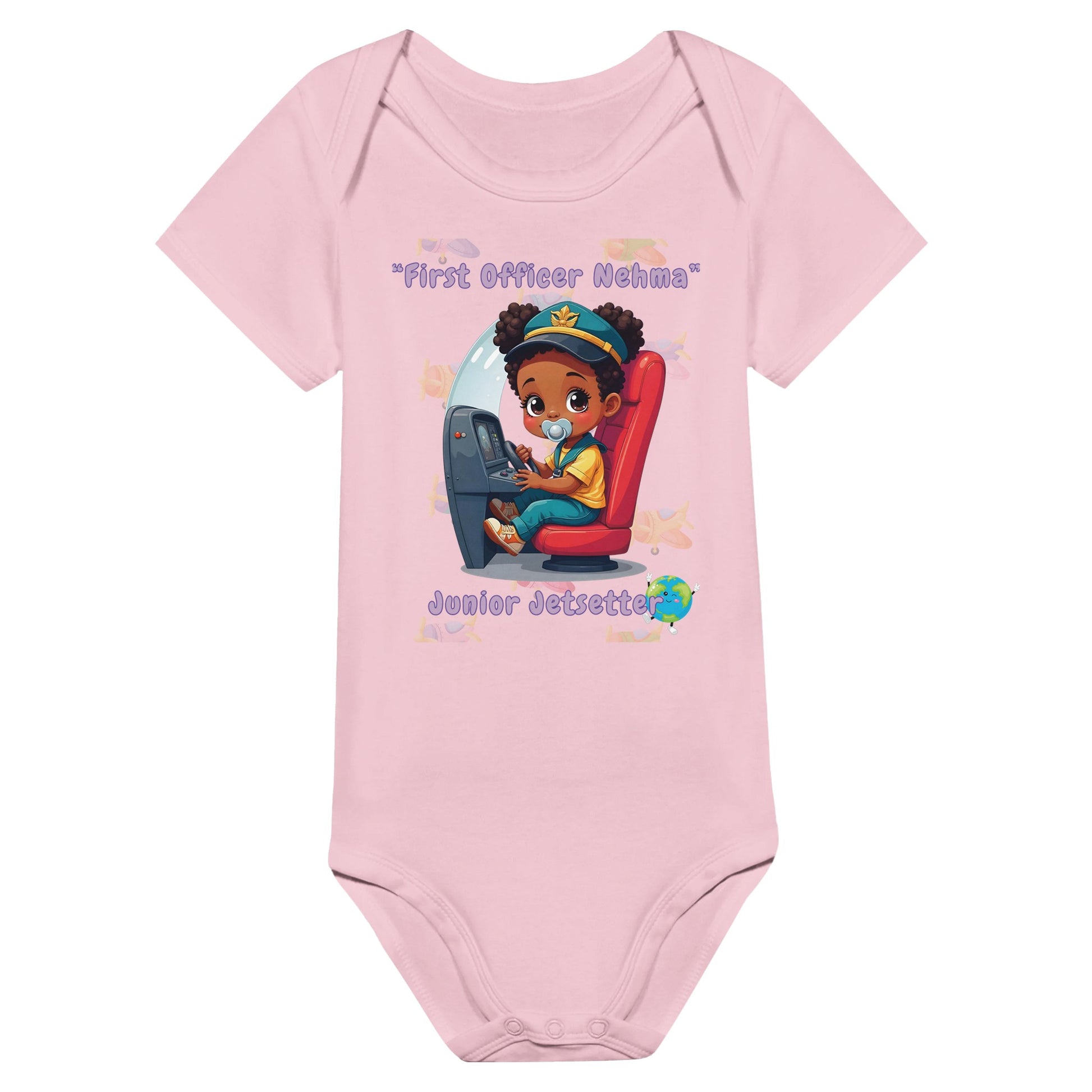 Perfect Newborn Gift – Junior Jetsetter Aviation Baby Bodysuit