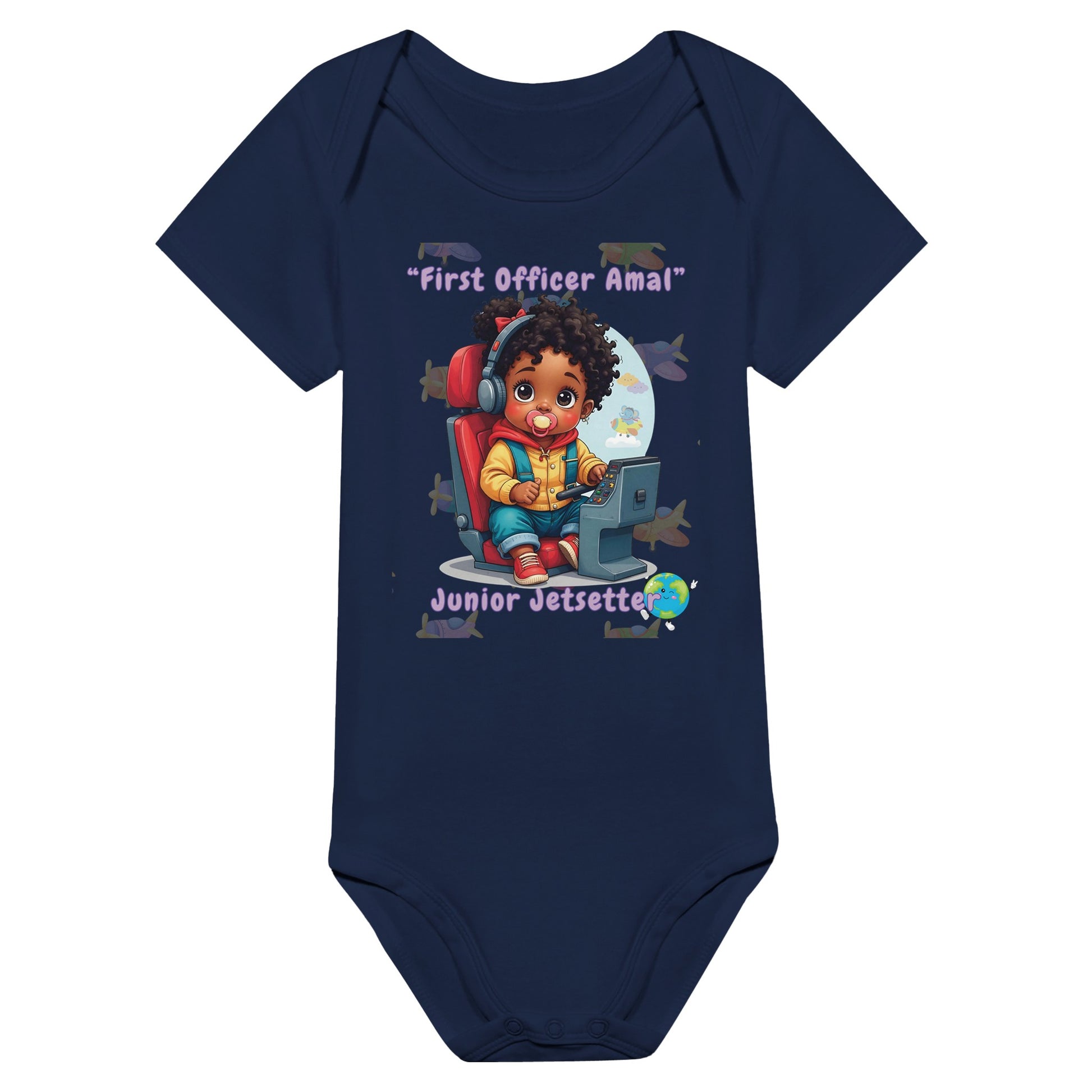 Fun & Playful Baby Girl Bodysuit – Junior Jetsetter Collection