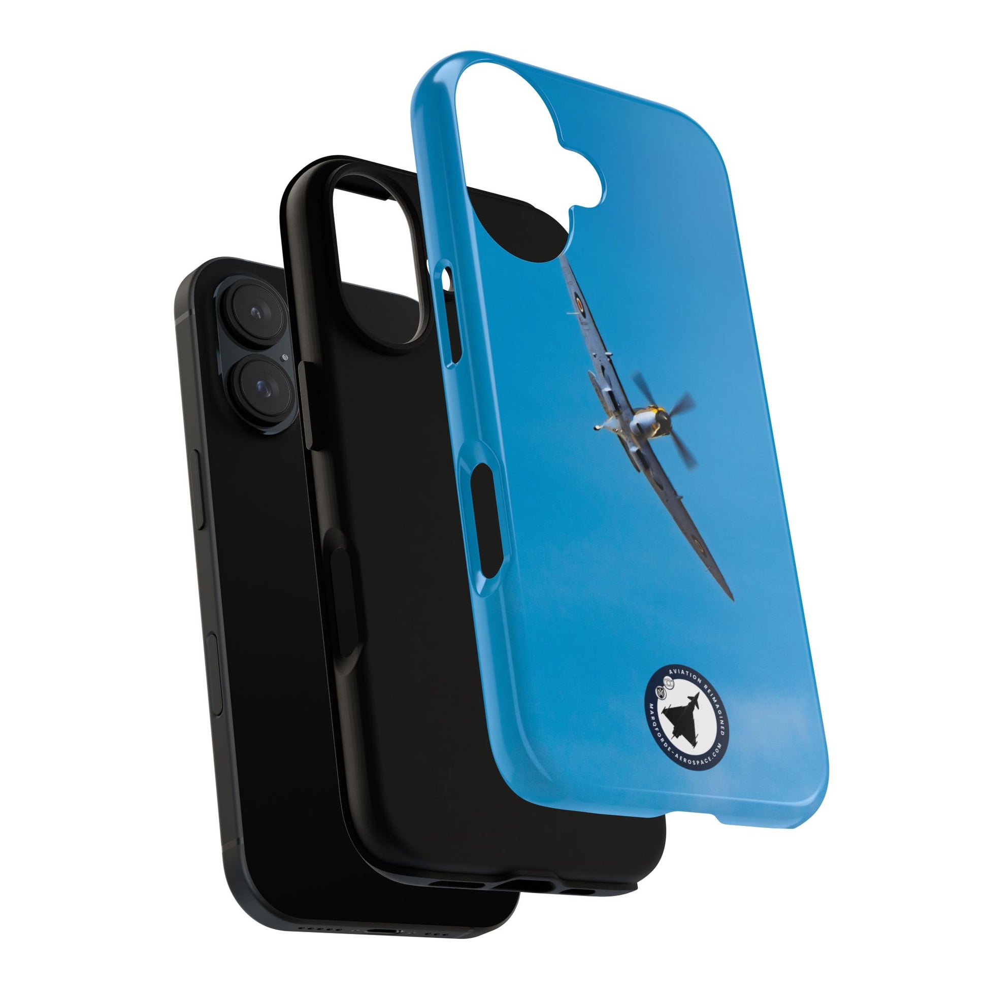 Dramatic Sky Background with RAF Supermarine Spitfire – iPhone Case