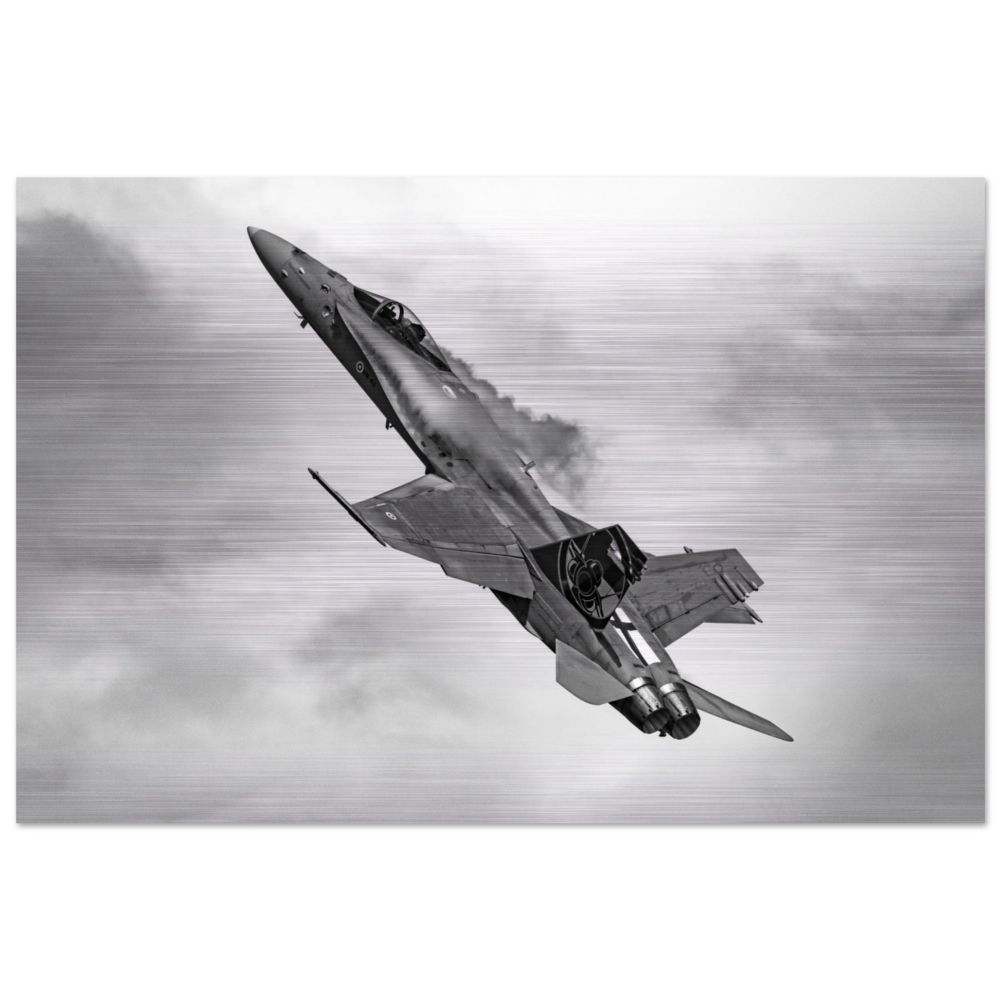 Aviation Collector’s Finnish Air Force F/A-18 Hornet Brushed Aluminium Display