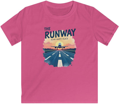 Unisex Aviation T-Shirt – The Runway Is My Happy Place Design