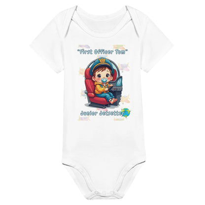 Fun & Stylish Aviation-Inspired Onesie for Baby Boys