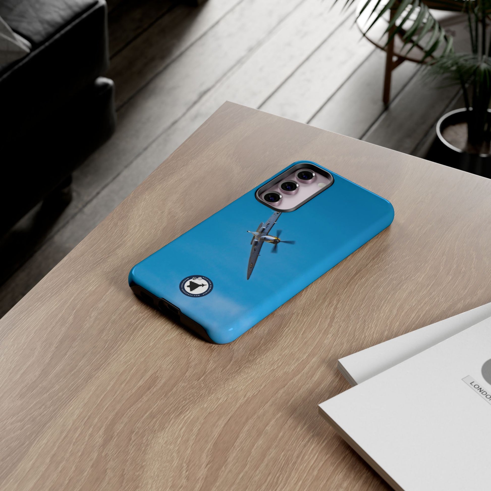 Shockproof Samsung Phone Case – Featuring RAF Supermarine Spitfire Fighter Jet