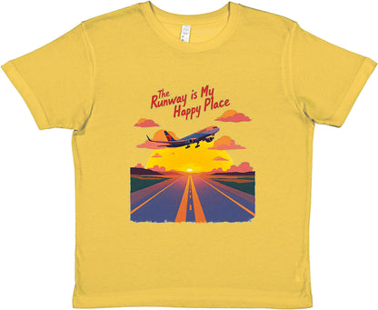 Perfect Gift for Aviation Lovers – The Runway Is My Happy Place T-Shirt