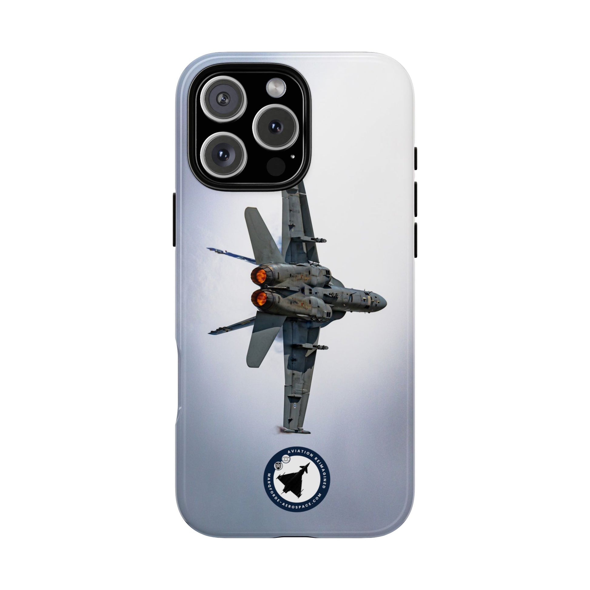 F-18 Hornet Air Combat Scene – High-Quality iPhone Phone Case
