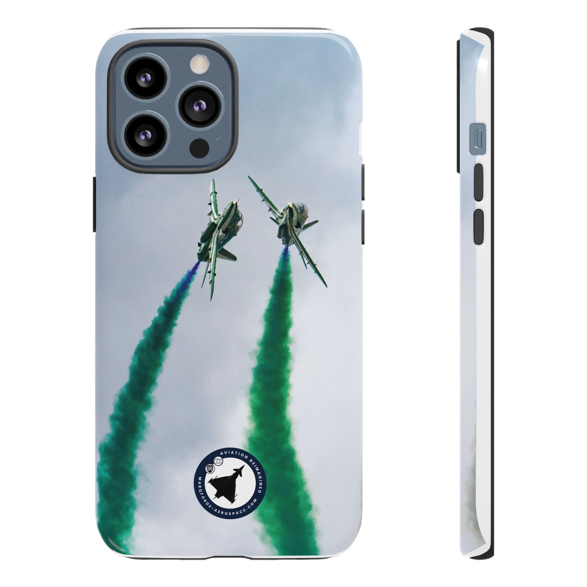 Side View of Saudi Hawks iPhone Case – Premium Finish