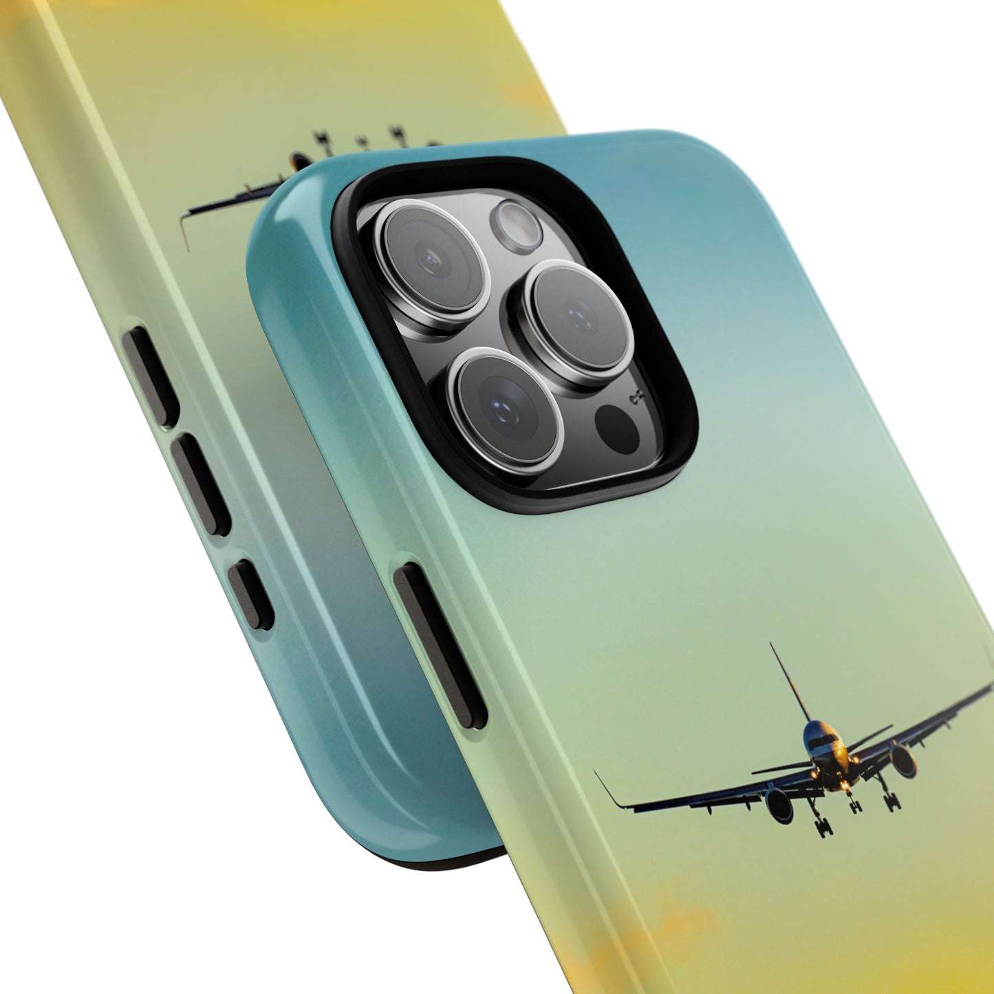 United Airlines Boeing 757 Contrails at High Altitude – iPhone Case