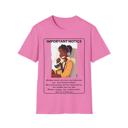 Soft & Stylish Window Seats Are For AvGeeks Tee – Ideal for Plane Spotters