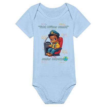 Junior Jetsetter Baby Boy Onesie – Soft & Stretchy Fabric