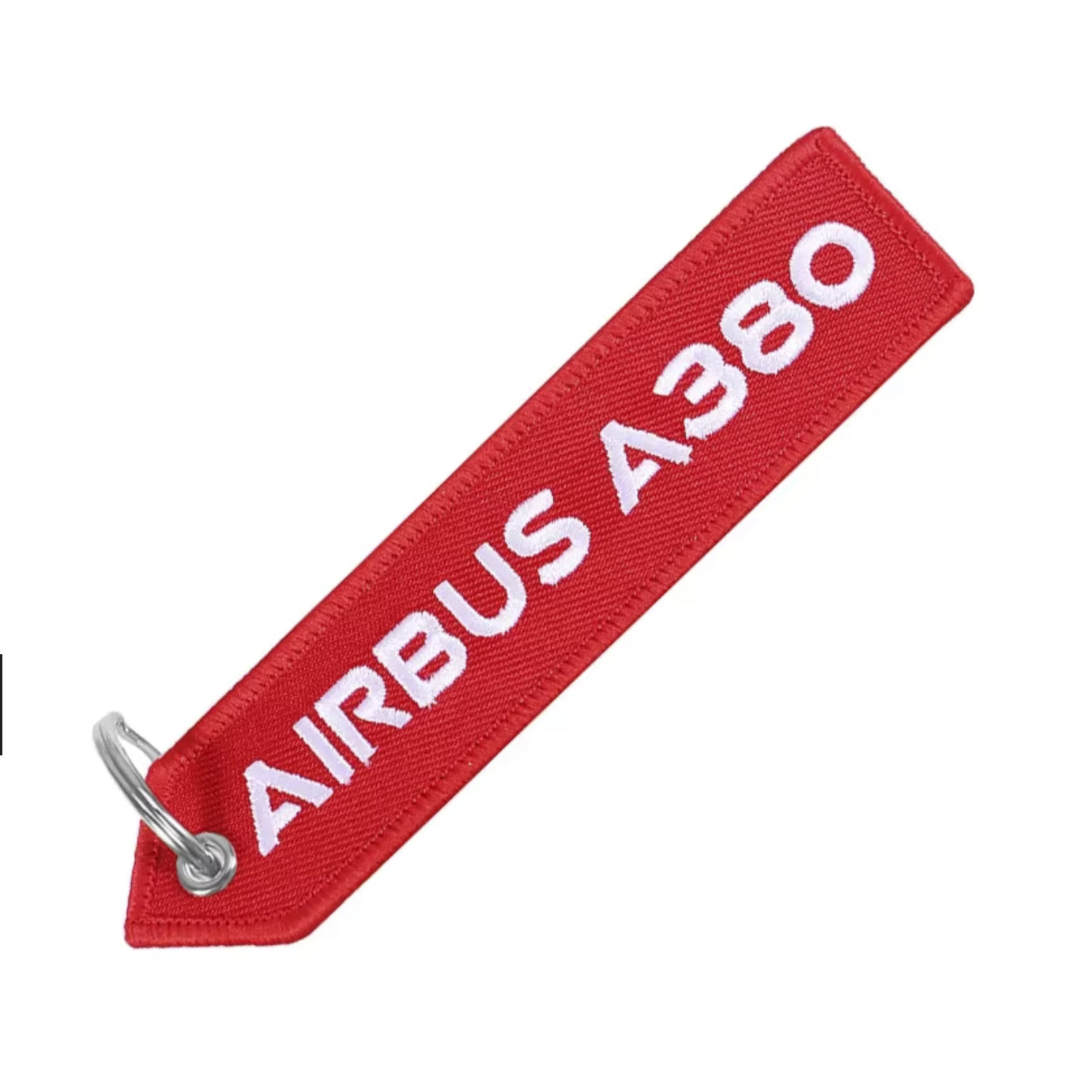 Airbus A380 Keyring | Embroidered Flight Tag