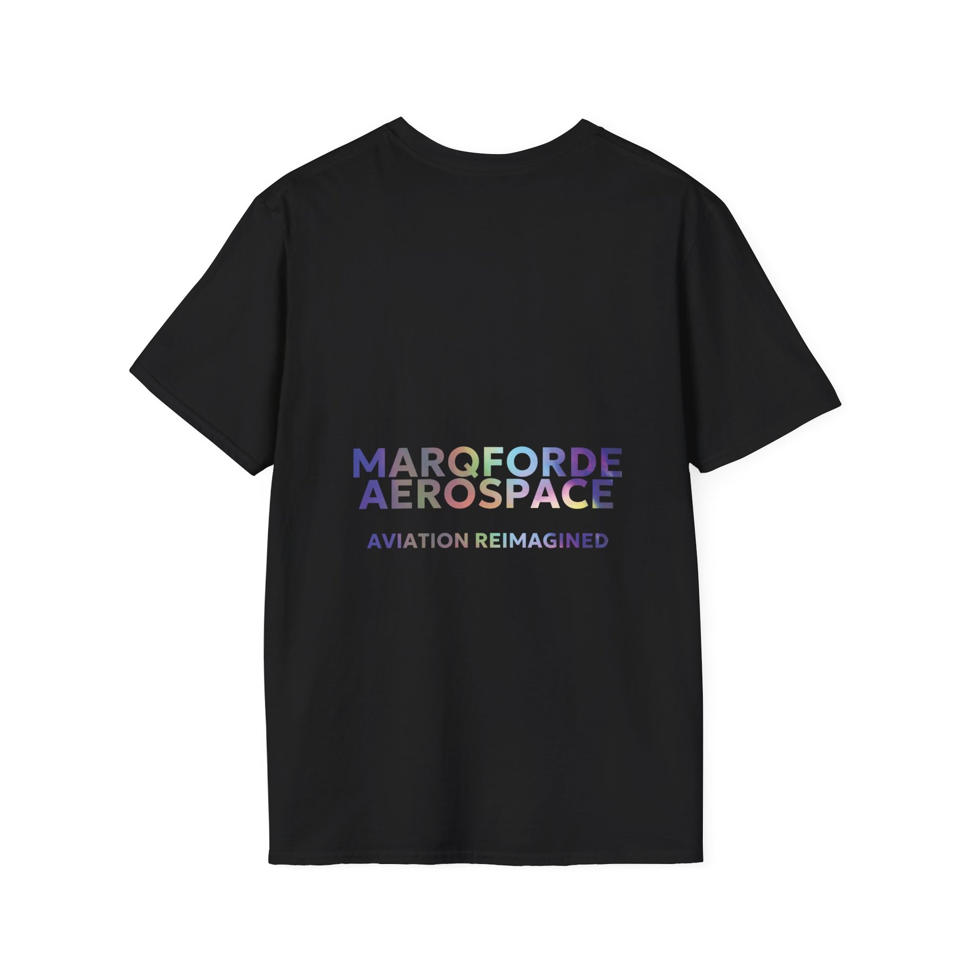 Aviation Enthusiast T-Shirt – Live Love Aviation Design in Black Colour with Holographic Colour Text Design