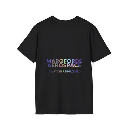 Aviation Enthusiast T-Shirt – Live Love Aviation Design in Black Colour with Holographic Colour Text Design