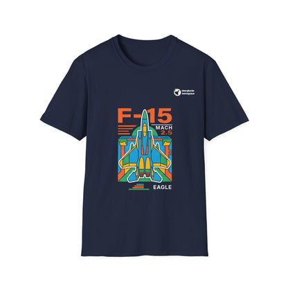 Eagle Energy aviation graphic on a navy unisex t-shirt