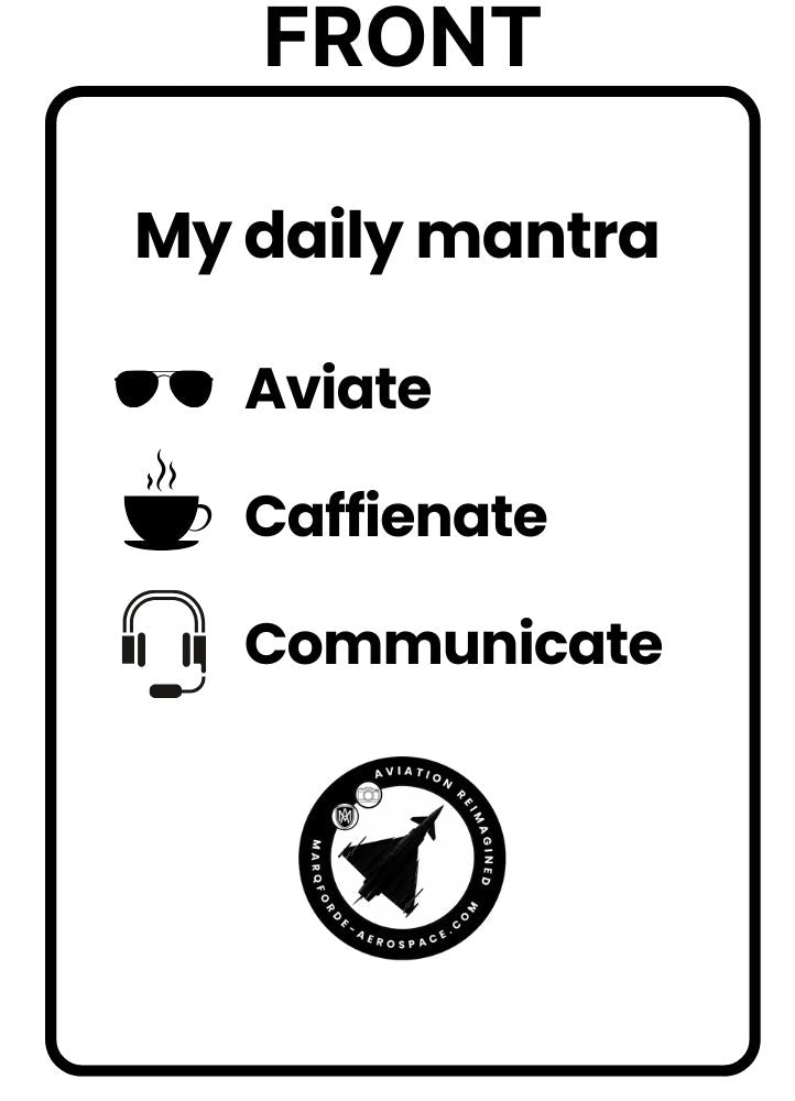 Aviator’s Daily Mantra Insulated Bottle – Lightweight & Durable for Everyday Use