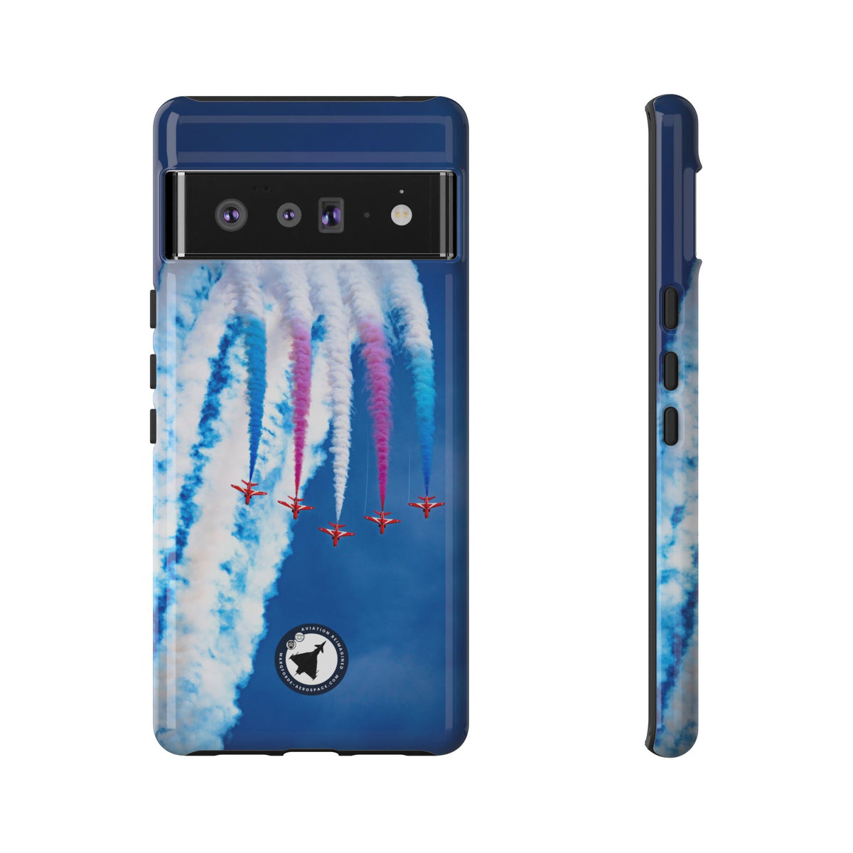 Red Arrows Apollo formation loop aviation photo Google Pixel tough phone case – view 8