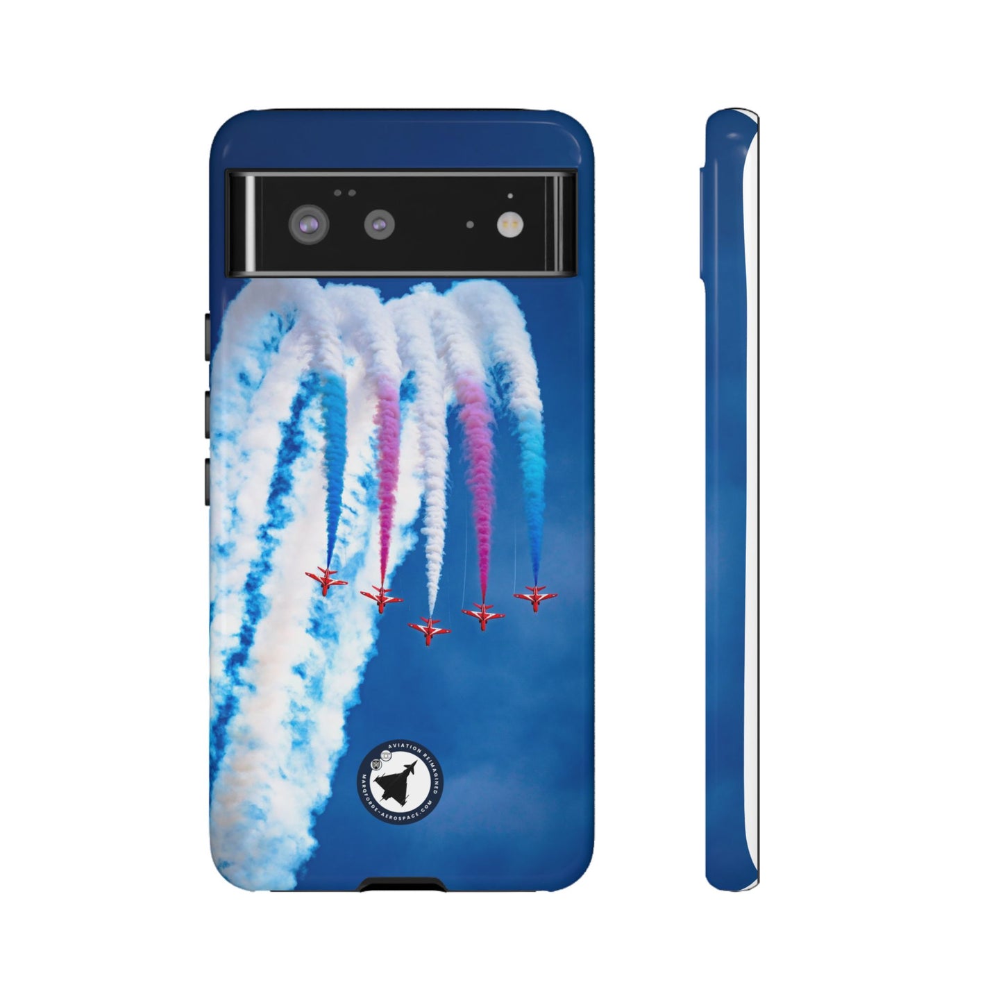 Red Arrows Apollo formation loop aviation photo Google Pixel tough phone case – view 7