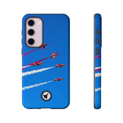 Red Arrows Hawk jets display aviation photo Samsung Galaxy tough phone case – view 12