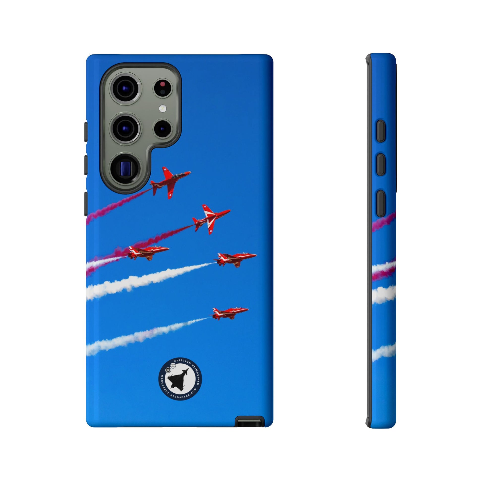 Red Arrows Hawk jets display aviation photo Samsung Galaxy tough phone case – view 11