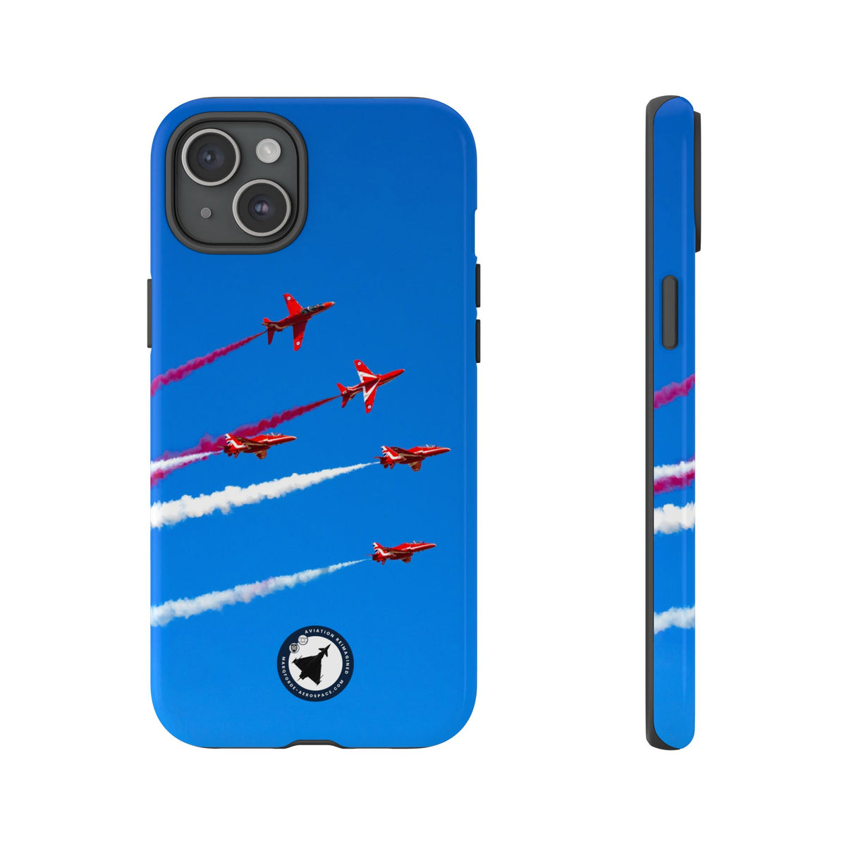 Red Arrows Hawk jets display aviation photo iPhone tough phone case – view 12