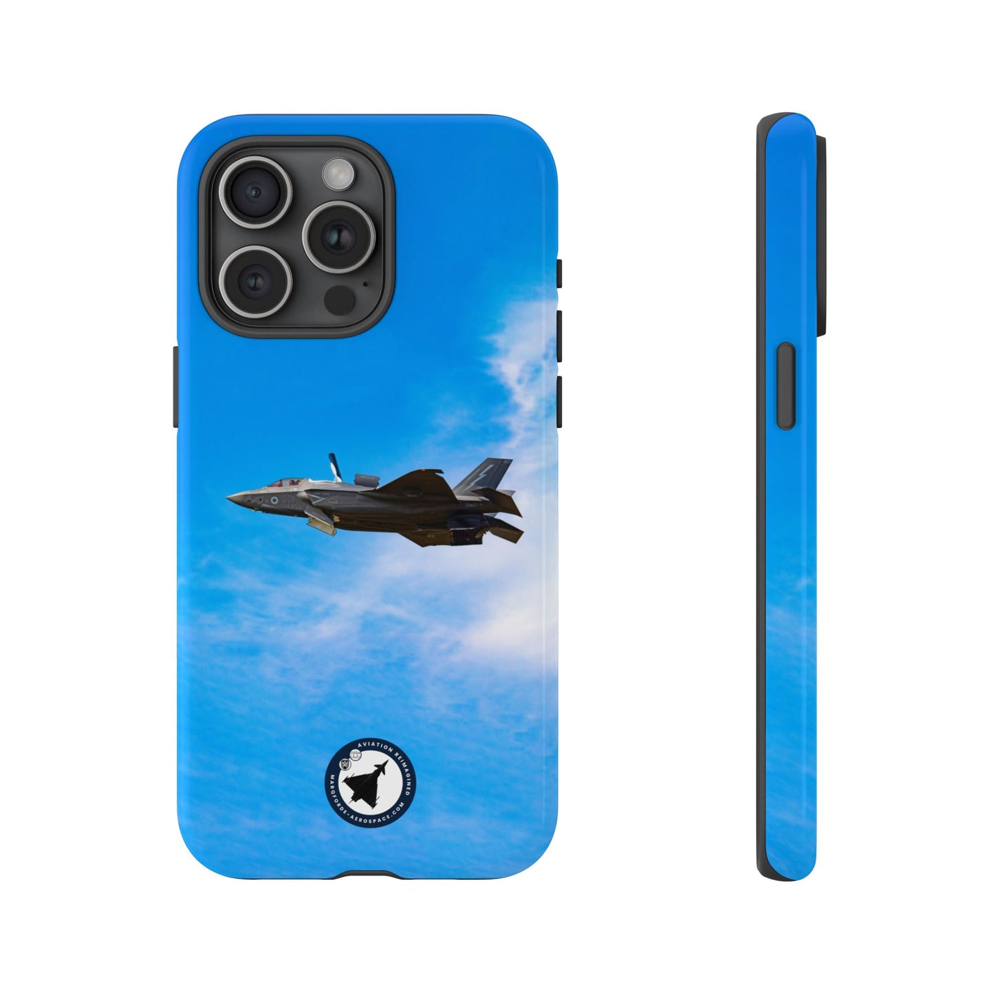 RAF F-35B Lightning hovering at RIAT aviation photo iPhone tough phone case – view 11