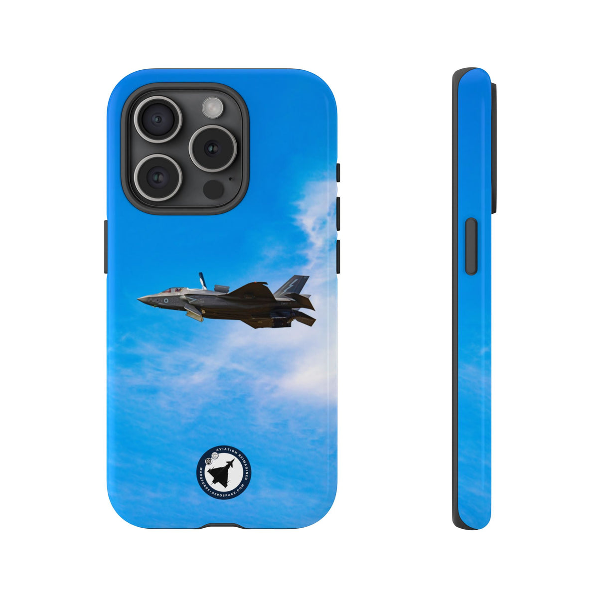 RAF F-35B Lightning hovering at RIAT aviation photo iPhone tough phone case – view 10