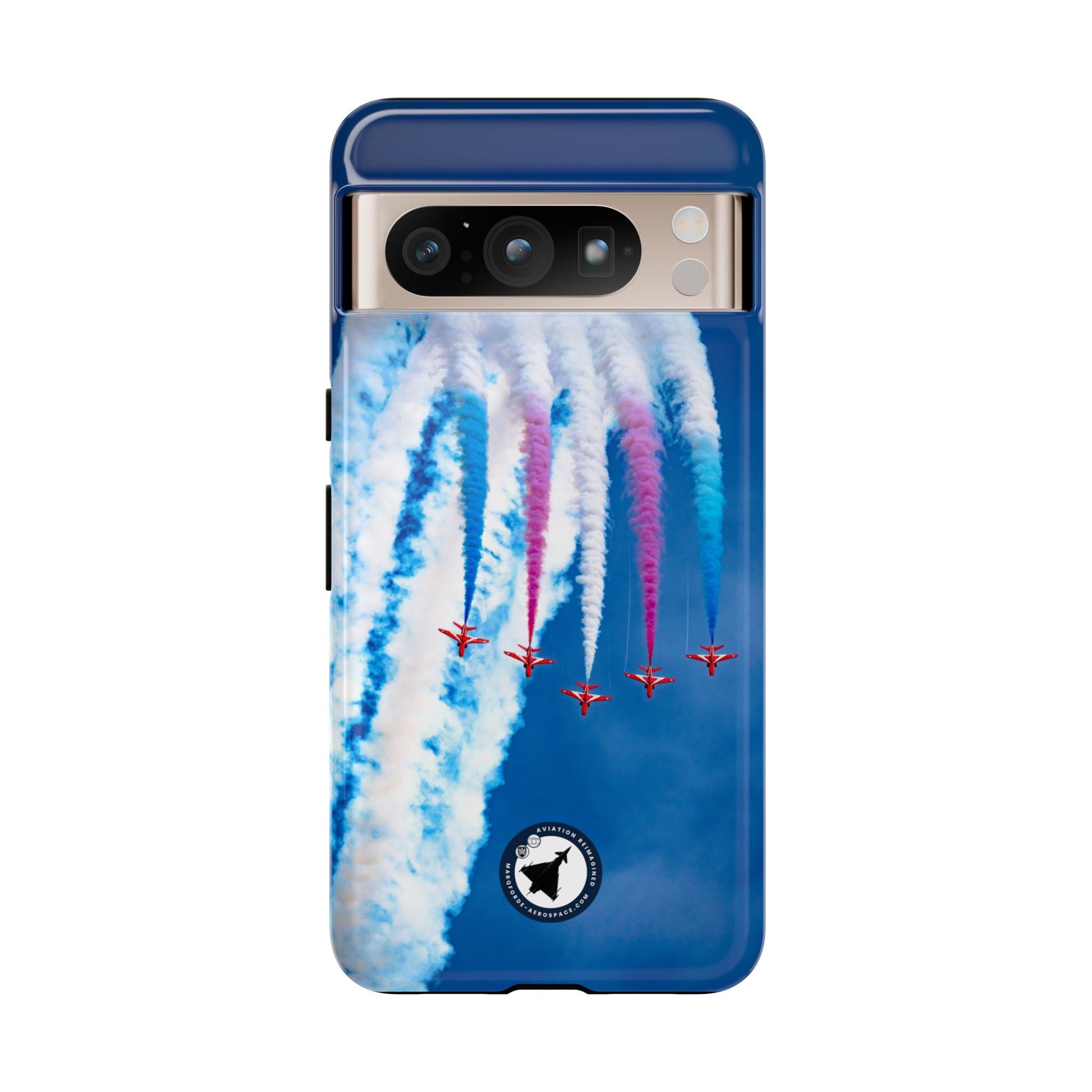 Red Arrows Apollo formation loop aviation photo Google Pixel tough phone case – view 2